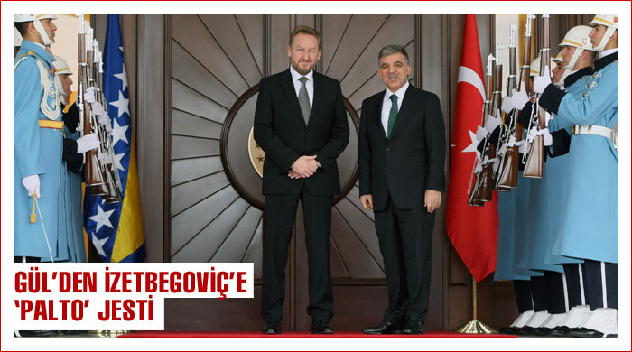 Gül'den İzetbegoviç'e 'palto' jesti Gül'den İzetbegoviç'e 'palto' jesti