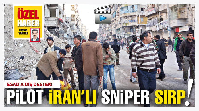 Pilot İran'lı sniper Sırp! Pilot İran'lı sniper Sırp!
