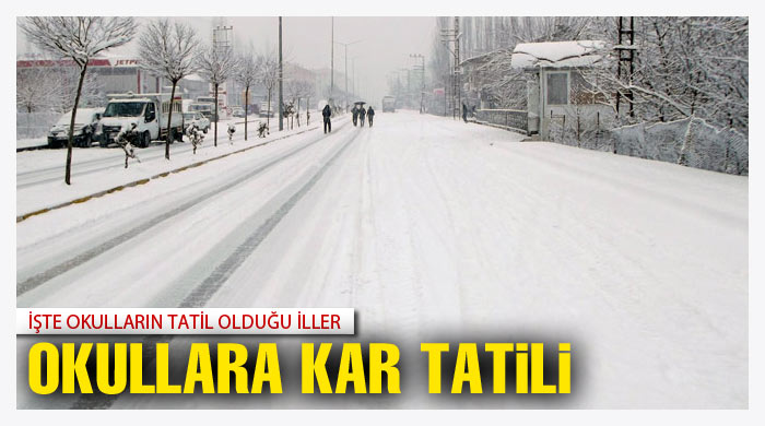 Okullara kar tatili Okullara kar tatili
