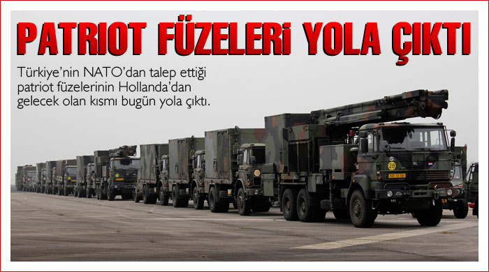 Patriotlar Hollanda'dan yola çıktı Patriotlar Hollanda'dan yola çıktı