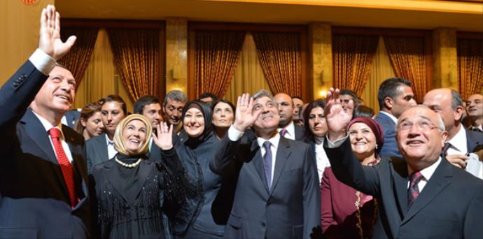 Meclis resepsiyonunda tarihi fotoğraf