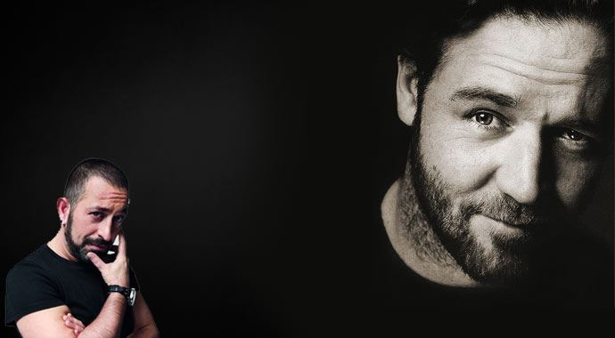 Russell Crowe&#039;den Cem Yılmaz&#039;a, &#039;Çakal çatalımı çalıyor&#039;
