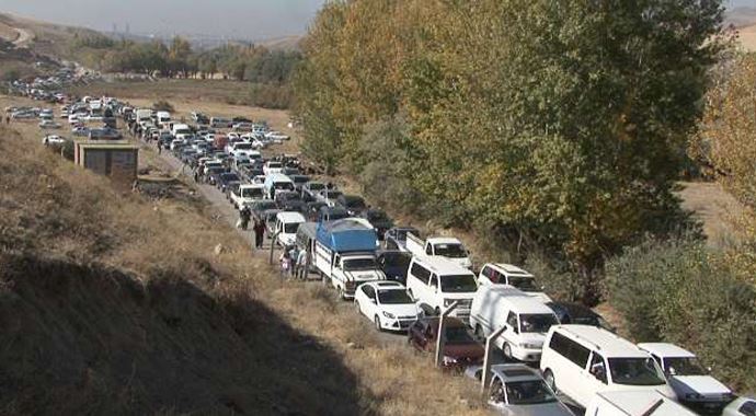 Kurban yoğunluğu trafiği etkiledi Kurban yoğunluğu trafiği etkiledi