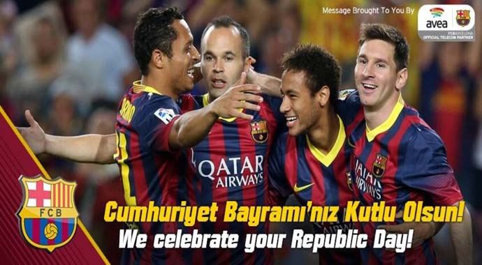 Barcelona 29 Ekim Cumhuriyet Bayramı'nı böyle kutladı Barcelona 29 Ekim Cumhuriyet Bayramı'nı böyle kutladı