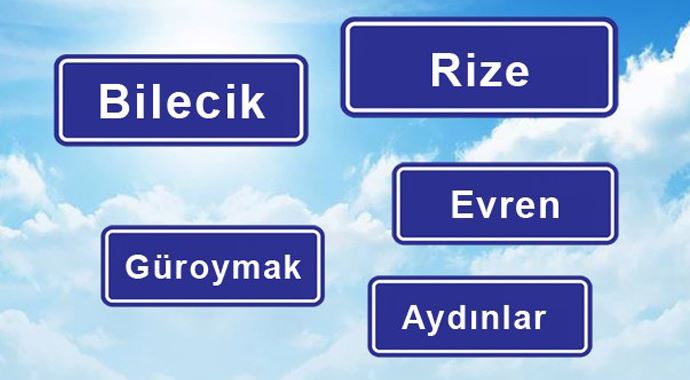 Bu il ve ilçelerde isim değişikliği yapılacak