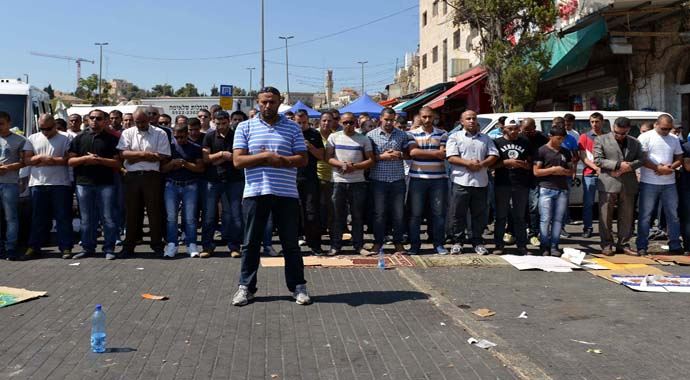 Batı Şeria'da İsrail protestosu Batı Şeria'da İsrail protestosu