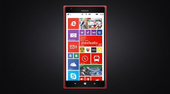 Kırmızı Lumia 1520 Göründü