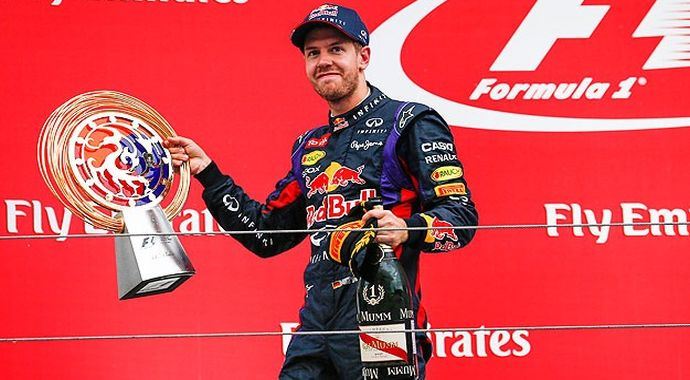 Vettel'den dört dörtlük zafer Vettel'den dört dörtlük zafer