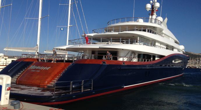 Dünyanın en büyük yatı Bodrum'da