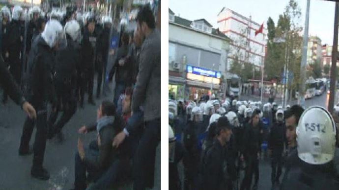 Maltepe'deki izinsiz gösteriye polis müdahalesi Maltepe'deki izinsiz gösteriye polis müdahalesi