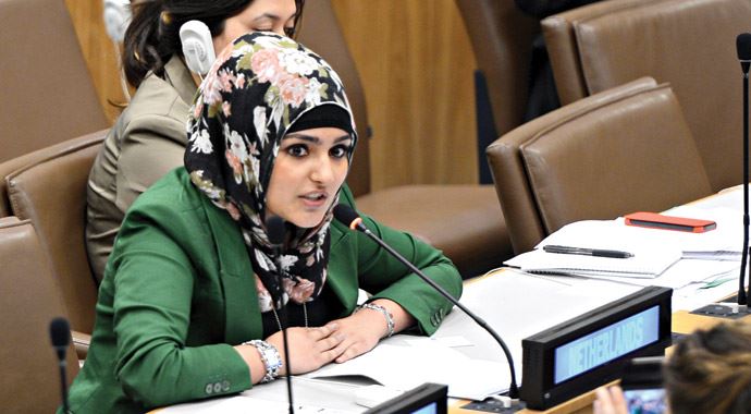 BM'de Hollanda'yı temsil etti, alkışlar Zehra'ya BM'de Hollanda'yı temsil etti, alkışlar Zehra'ya