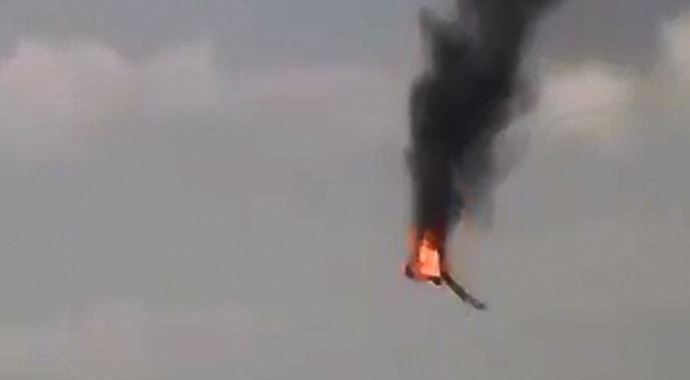 Muhalifler insansız hava aracı düşürdü Muhalifler insansız hava aracı düşürdü