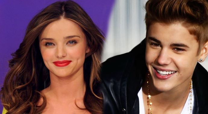 Justin Bieber&#039;ın gözü Miranda Kerr&#039;de