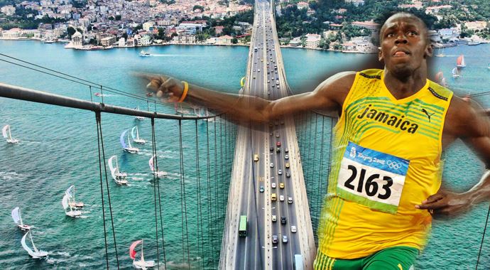 Boğaz Köprüsünden Usain Bolt geçecek