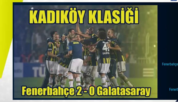 Fenerbahçe, resmi sitesinden Galatasaray'a göndermede bulundu Fenerbahçe, resmi sitesinden Galatasaray'a göndermede bulundu
