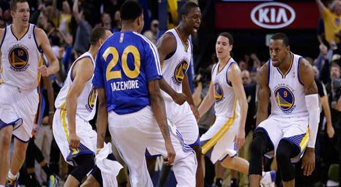 NBA'de State Warriors, Oklahama'yı devirdi NBA'de State Warriors, Oklahama'yı devirdi