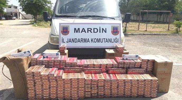 Mardin'de 2 bin paket kaçak sigara ele geçirildi