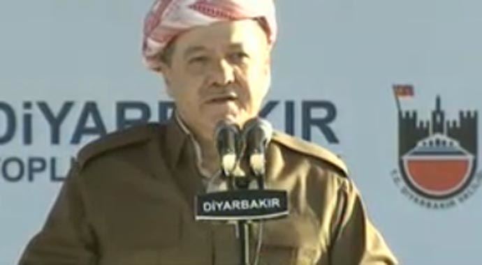 Mesut Barzani, Diyarbakır'da konuştu Mesut Barzani, Diyarbakır'da konuştu