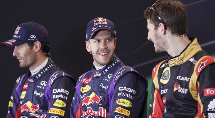 Vettel yine ilk sırada
