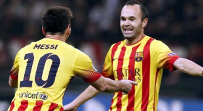 Barcelona'da Iniesta sevinci Barcelona'da Iniesta sevinci