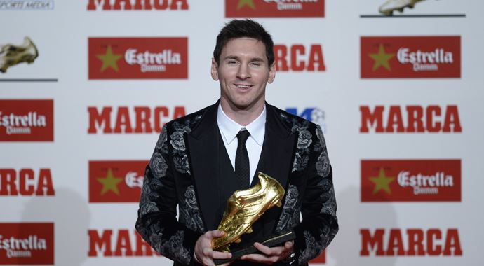 Altın Ayakkabı 3. kez Messi'nin oldu Altın Ayakkabı 3. kez Messi'nin oldu