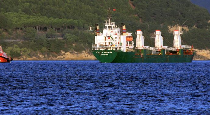 Çanakale Boğaz&#039;ında gemi arızası