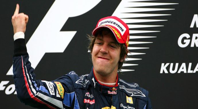 Vettel'ten zafer turu Vettel'ten zafer turu
