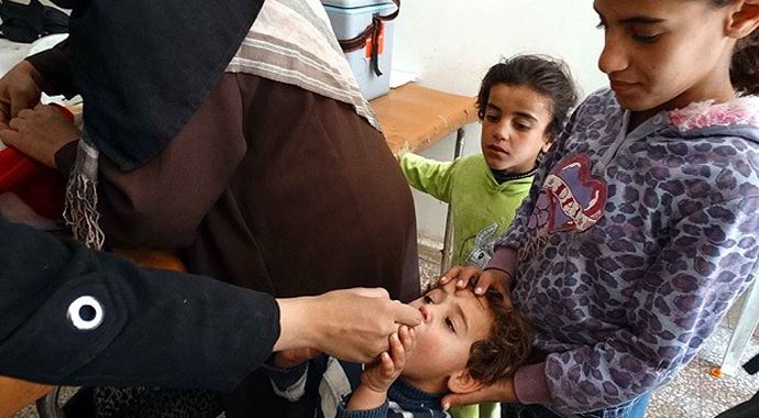 Çocuk felci Şam ve Halep'e de yayıldı Çocuk felci Şam ve Halep'e de yayıldı