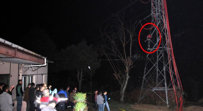 Elektrik direğinden kablo çalarken öldü