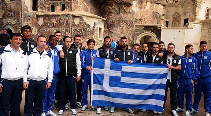 Apollon Limassol ekibi, Sümela Manastırı'nı ziyaret etti