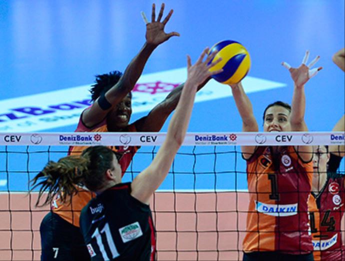 Galatasaray Daikin rahat kazandı Galatasaray Daikin rahat kazandı