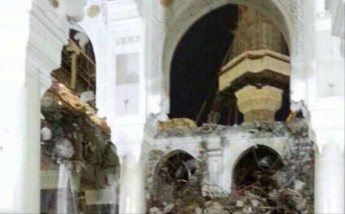 Kabe'de genişletme çalışmasında çökme Kabe'de genişletme çalışmasında çökme