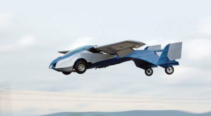 Otomobili uçurdular, karada 160, havada 200 km hızı yapıyor