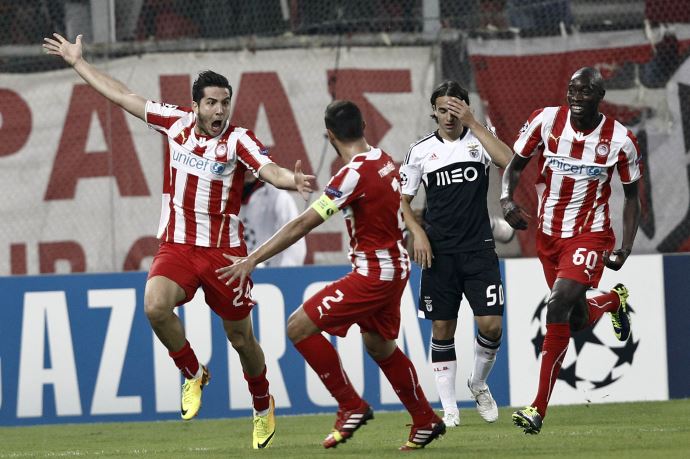 Olympiakos'tan Benfica'ya tek kurşun Olympiakos'tan Benfica'ya tek kurşun