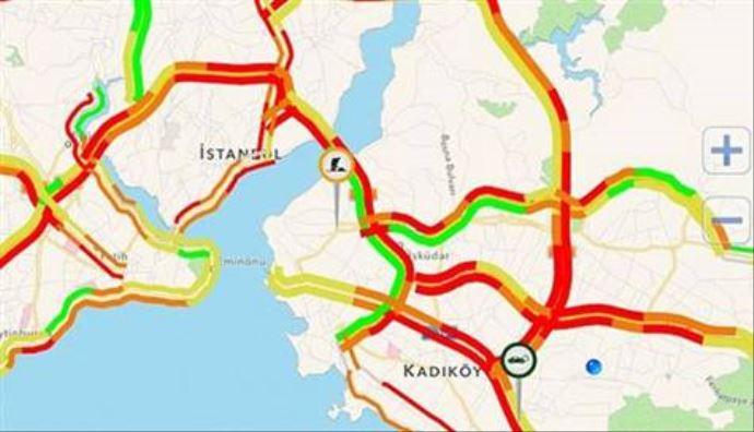 İstanbul'da trafiğin kilit olduğu noktalar İstanbul'da trafiğin kilit olduğu noktalar