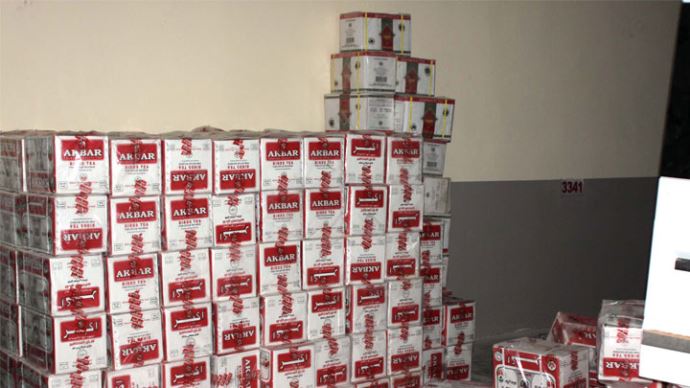 Gaziantep'te 10 ayda 82 ton kaçak çay ele geçirildi