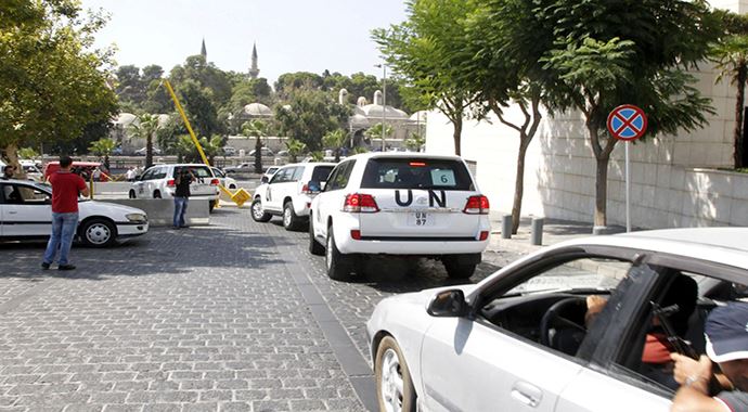 Denetçiler, Suriye&#039;de bir tesisi uzaktan &#039;ziyaret etti&#039;