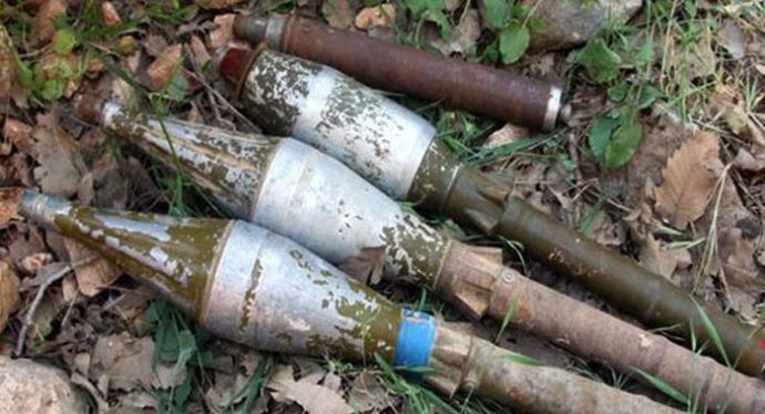 Şırnak'ta roketatar mermisi ve sevk fişeği bulundu