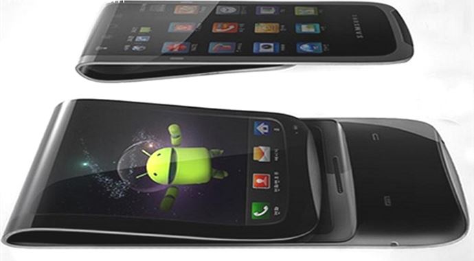 Samsung'dan katlanabilir Prototip cep telefonları Samsung'dan katlanabilir Prototip cep telefonları