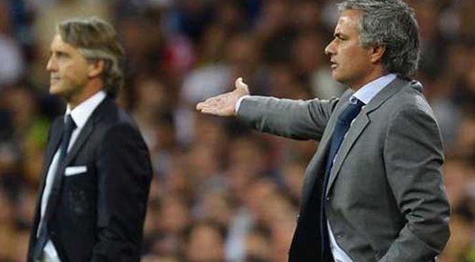 Mourinho ile Mancini kavgalı! Mourinho ile Mancini kavgalı!