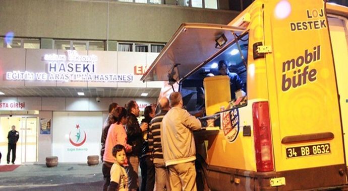 Mobil Büfeler artık hastane acil servislerinde