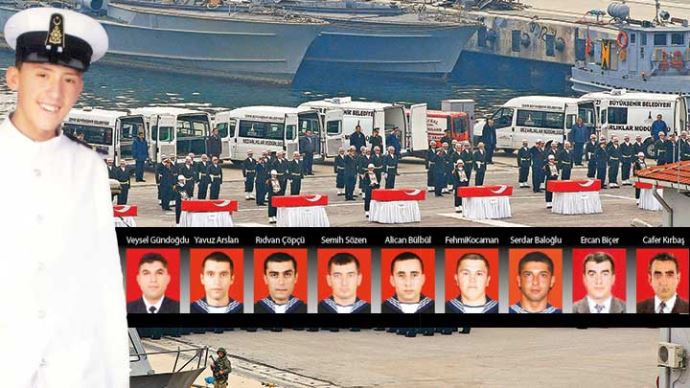 Gemi kazası şehitlerinin ölüm sebebi belli oldu Gemi kazası şehitlerinin ölüm sebebi belli oldu