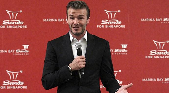 David Beckham kumarhane reklamında David Beckham kumarhane reklamında