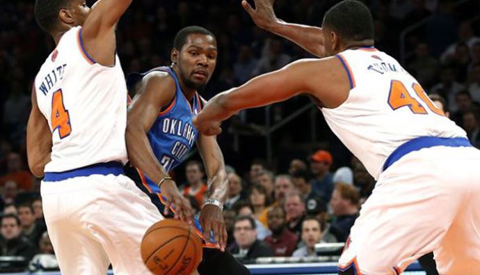 Thunder, New York Knicks'i 'farklı' geçti Thunder, New York Knicks'i 'farklı' geçti