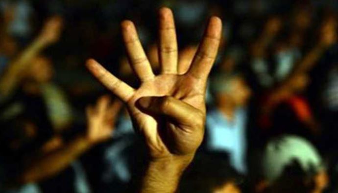 'Rabia işareti' paylaşana 5 yıl hapis 'Rabia işareti' paylaşana 5 yıl hapis