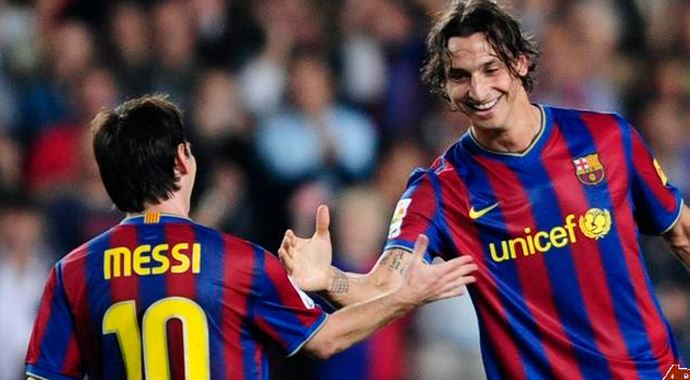 İbrahimovic, Messi'yi yere göğe sığdıramadı İbrahimovic, Messi'yi yere göğe sığdıramadı