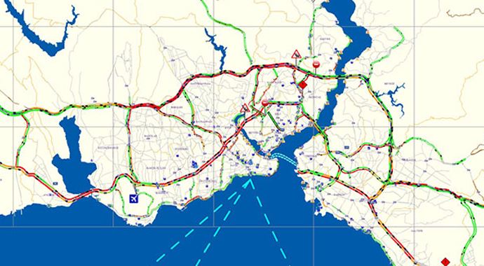 İstanbul&#039;da yılbaşı trafiği