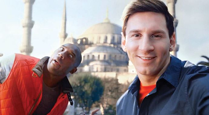 Kobe Bryant ve Messi THY için dünyayı gezdi Kobe Bryant ve Messi THY için dünyayı gezdi