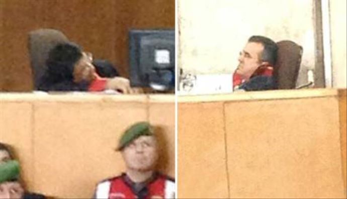 Uyuyan hakim ve savcıyı görüntüleyene suç duyurusu Uyuyan hakim ve savcıyı görüntüleyene suç duyurusu