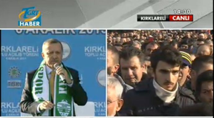 Başbakan Erdoğan, Kırklareli&#039;nde konuşuyor CANLI